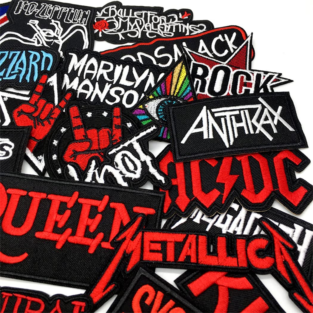 Amazon.co.jp: ヘビーメタルロックミュージックパッチアイロンオン